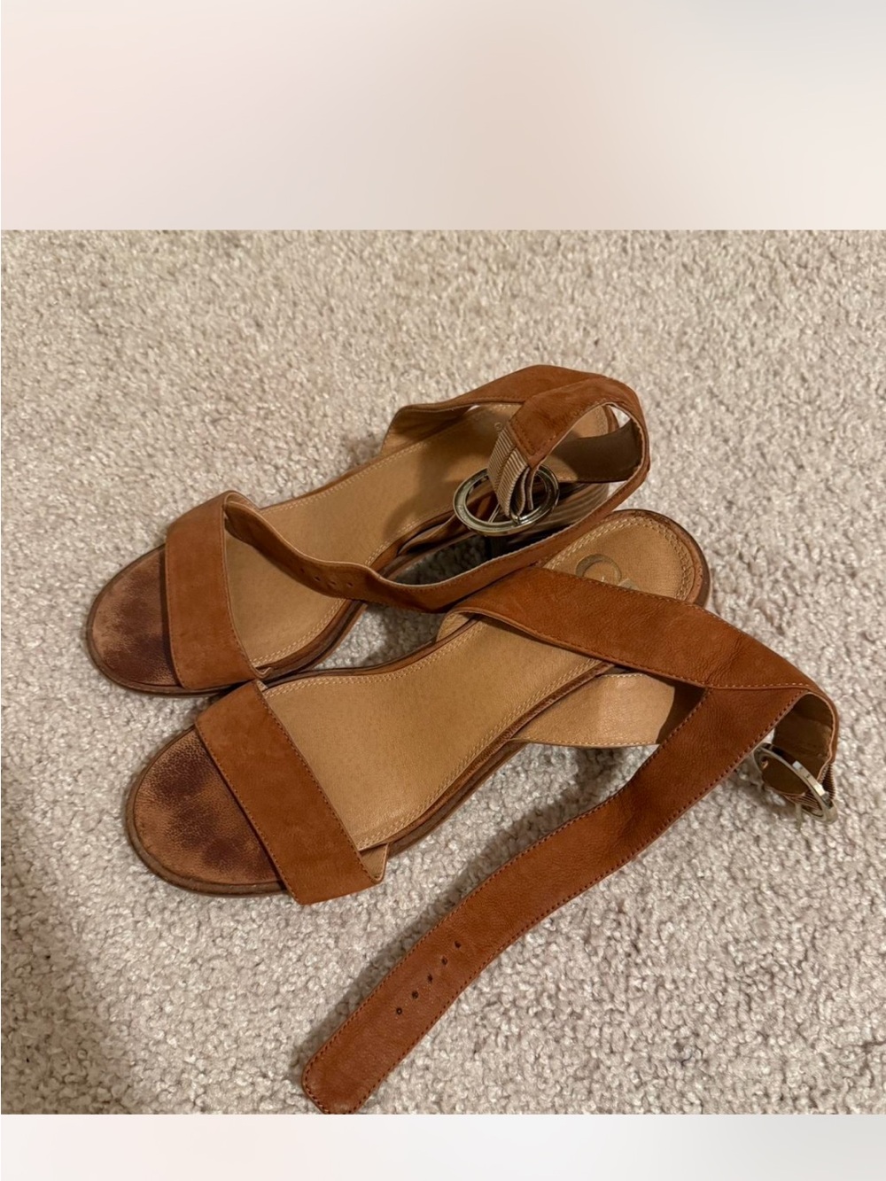 Women’s Suede Ankle-Strap Sandals